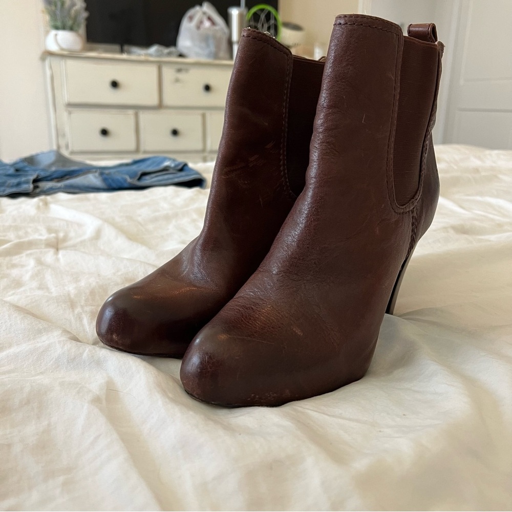 Frye Miranda Chelsea Boot Brown Leather Size 11 - Picture 11 of 14